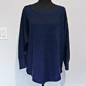 Herringbone sweater for women, 3/4 sleeve knit for work, back to school clothes